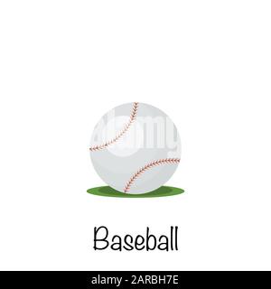 Baseball sports game ball, vector illustration Stock Vector