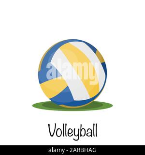 Volleyball sports game ball. vector illustration Stock Vector