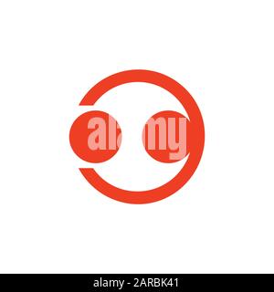 couple in love ring simple logo vector Stock Vector