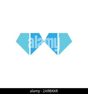 blue diamond simple geometric logo vector Stock Vector Image & Art - Alamy