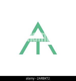 letter ma am arrow simple geometric up logo vector Stock Vector