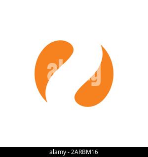 curves geometric circle logo vector Stock Vector