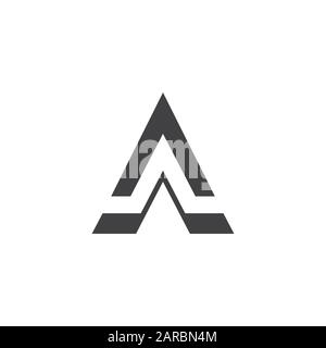 triangle arrow pyramid geometric logo vector Stock Vector Image & Art ...