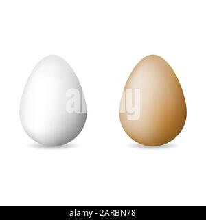 Easter colored eggs set, vector illustration for Happy Easter Day Stock Vector