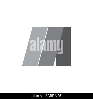 letter ia simple geometric line logo vector Stock Vector