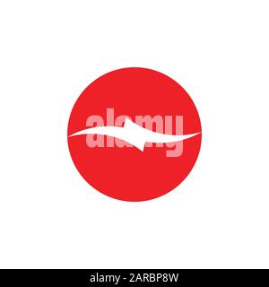 curves geometric power symbol logo vector Stock Vector