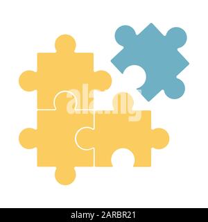 Puzzle icon, jigsaw icon vector illustration Stock Vector