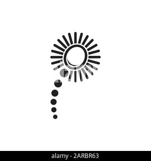 simple swirl motion fireworks decoration symbol vector Stock Vector