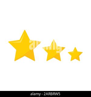 Yellow cartoon vector star Stock Vector