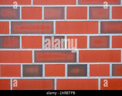 Red brick wall texture background Stock Photo