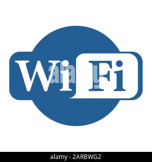 The wi-fi signal icon. Modern modem internet icon. Stock Vector