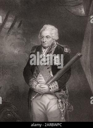 Admiral of the Fleet John Jervis, 1st Earl of St Vincent, 1735-1823, admiral in the Royal Navy Stock Photo