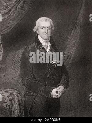 Robert Banks Jenkinson, 2nd Earl of Liverpool, 1770-1828, an English politician, Prime Minister, Stock Photo