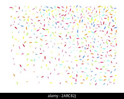 Confetti new background soft. Multicolor hexagonal shapes light. A selection of background confetti illustrations. Stock Vector