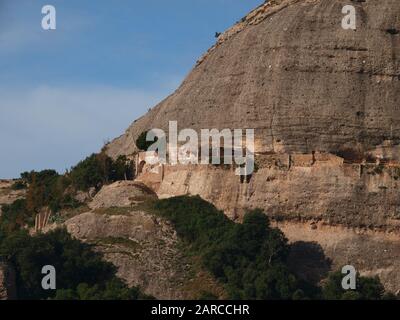 Famous Monserrat range mountains in Spain Stock Photo