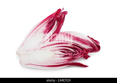 red chicory or radicchio isolated on white background Stock Photo