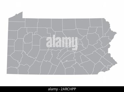 Cambria County, Pennsylvania outline map set Stock Vector Image & Art ...