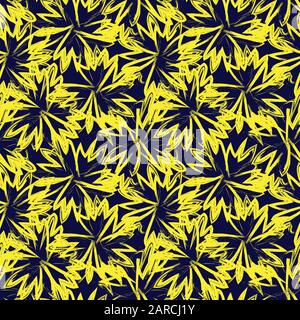 Abstract Brush Strokes Seamless Pattern - This is an abstract brushstrokes pattern suitable for fashion prints, patterns and backgrounds Stock Vector
