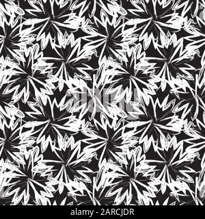 Abstract Brush Strokes Seamless Pattern - This is an abstract brushstrokes pattern suitable for fashion prints, patterns and backgrounds Stock Vector