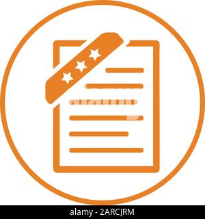 Beautiful design and fully editable Bookmark icon, document, favorite icon for commercial, print media, web or any type of design projects. Stock Vector