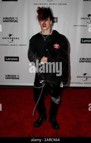 Los Angeles, USA. 26th Jan, 2020. LOS ANGELES, CALIFORNIA - JANUARY 26: Yungblud attends Universal Music Group Hosts 2020 Grammy After Party on January 26, 2020 in Los Angeles, California. Photo: CraSH/imageSPACE Credit: Imagespace/Alamy Live News Stock Photo