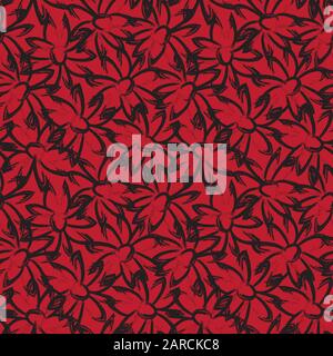Abstract Brush Strokes Seamless Pattern - This is an abstract brushstrokes pattern suitable for fashion prints, patterns and backgrounds Stock Vector