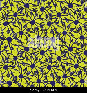 Abstract Brush Strokes Seamless Pattern - This is an abstract brushstrokes pattern suitable for fashion prints, patterns and backgrounds Stock Vector