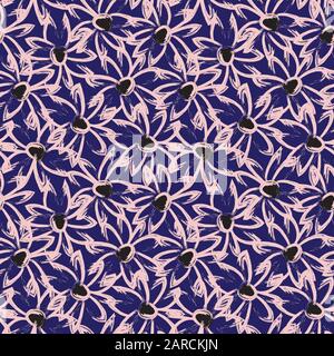 Abstract Brush Strokes Seamless Pattern - This is an abstract brushstrokes pattern suitable for fashion prints, patterns and backgrounds Stock Vector