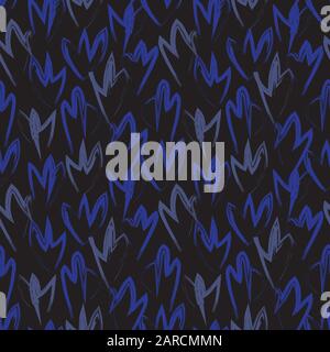 Abstract Brush Strokes Seamless Pattern - This is an abstract brushstrokes pattern suitable for fashion prints, patterns and backgrounds Stock Vector