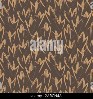 Abstract Brush Strokes Seamless Pattern - This is an abstract brushstrokes pattern suitable for fashion prints, patterns and backgrounds Stock Vector