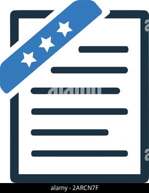 Beautiful design and fully editable Bookmark icon, document, favorite icon for commercial, print media, web or any type of design projects. Stock Vector