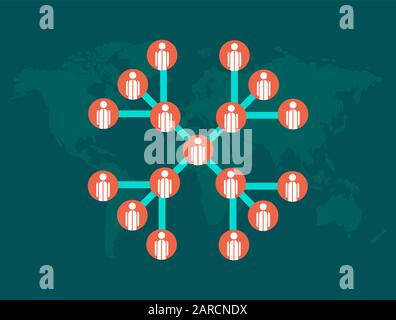 Vector infographic. Spreading of viral infection coronavirus 2019 NCoV. Stock Vector