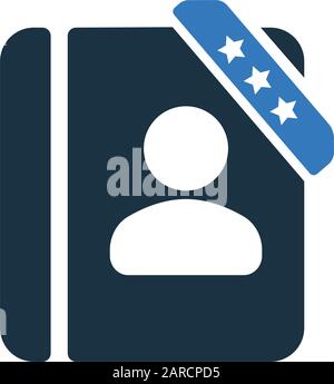 Beautiful design and fully editable Bookmark icon, document, favorite icon for commercial, print media, web or any type of design projects. Stock Vector