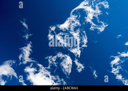 Blue sky with white clouds Stock Photo