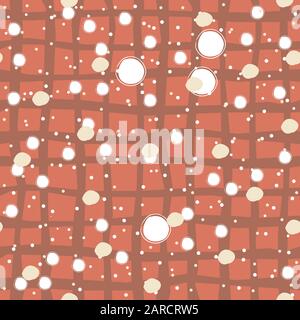 Seamless Pattern with big bubbles on pastel blue background. Repeating Pattern. Vector Illustration Stock Vector