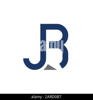 letter JB Logo Design Vector Template. Initial Linked Letter Design JB Vector Illustration Stock Vector