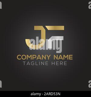 letter JF Logo Design Vector Template. Initial Linked Letter Design JF Vector Illustration Stock Vector