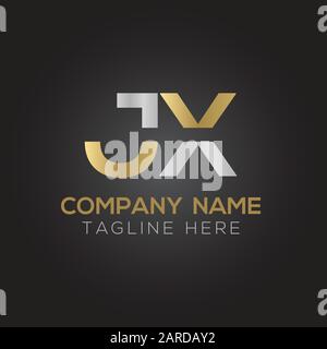 letter JX Logo Design Vector Template. Initial Linked Letter Design JX Vector Illustration Stock Vector