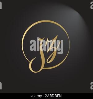 letter JZ Logo Design Vector Template. Initial Linked Letter Design JZ Vector Illustration Stock Vector