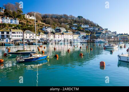 The  picturesque coastal town of Looe Cornwall England UK Europe Stock Photo