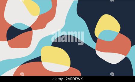 Abstract colorful background in pastel or retro colors. Stock Vector