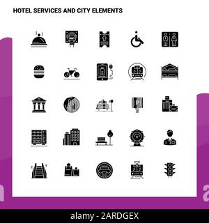 25 Line Hotel Services Icons. Color Block. Logo, Glyphs And Pictogram  Collection. Vector Illustration Royalty Free SVG, Cliparts, Vectors, and  Stock Illustration. Image 46999096.