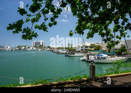 View across Breakwater Marina from The Strand, Townsville, Queensland, Australia Stock Photo