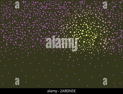 Abstract Dark Blue Background with many festive silver shimmering bubbles. Christmas Backdrop, background for banners, voucher, gift coupon, cover, ca Stock Vector