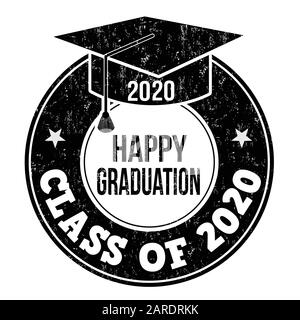 Class of 2020 grunge rubber stamp on white, vector illustration Stock Vector