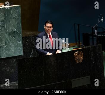 Israeli Ambassador Permanent Representative Danny Danon speaks during ...