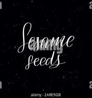 Handwritten calligraphy text, chalk on a blackboard Stock Vector