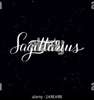 Handwritten calligraphy text, chalk on a blackboard Stock Vector