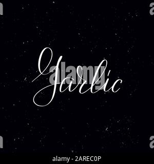 Handwritten calligraphy text, chalk on a blackboard Stock Vector
