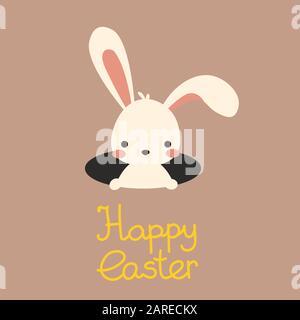 Easter Egg Hunt lettering in frame, flowers and eggs Stock Vector Image ...